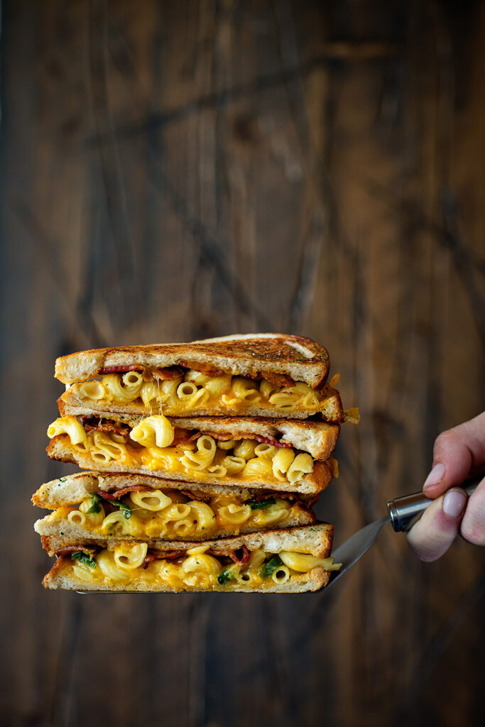 Bacon and Mac Grilled Cheese