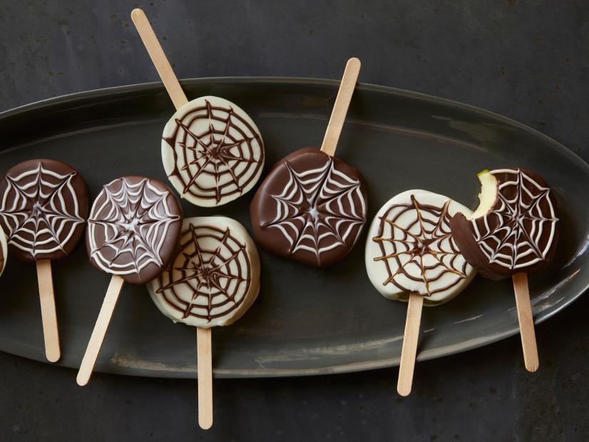 Apple Spider Web Pops