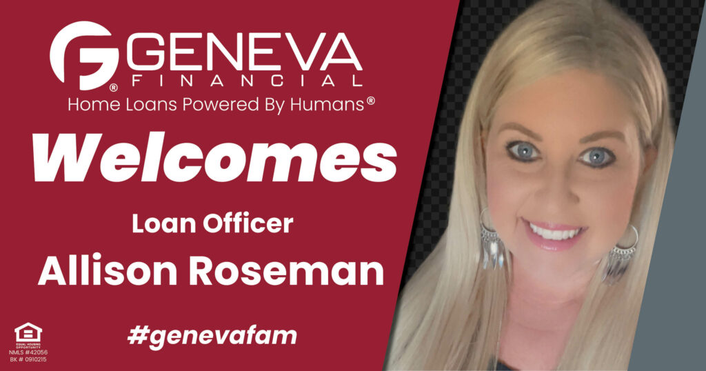 Allison Roseman, Geneva Financial, Loan Officer North Carolina