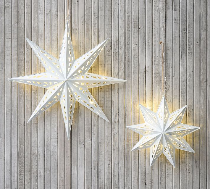 holiday star lights, holiday decor