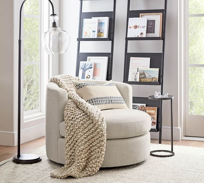 Balboa Upholstered Swivel Armchair 