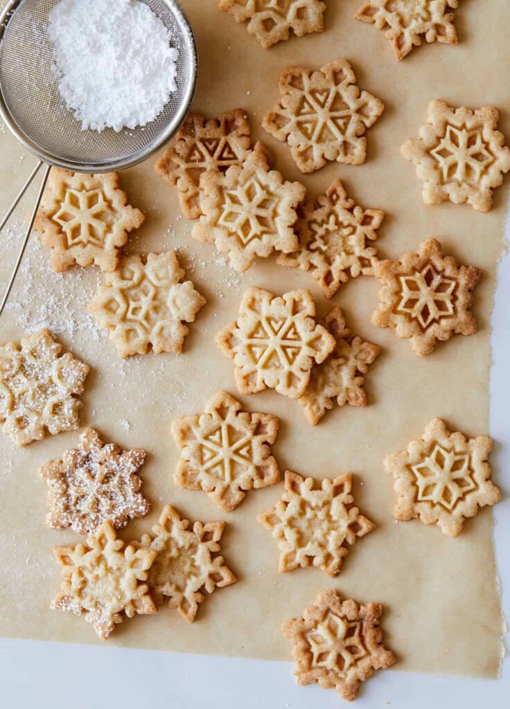 Gingerbread Spiced Snowflake Sugar Cookie
