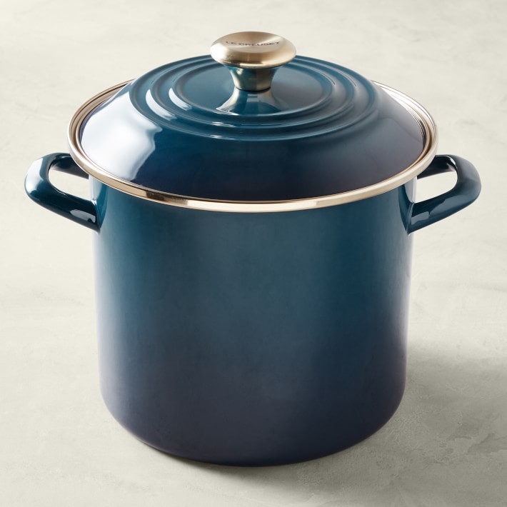 Le Creuset Enameled Cast Iron Steel Stock Pot
