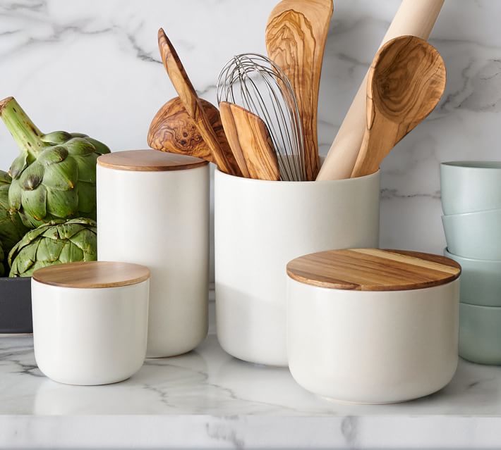 Mason Stoneware Canisters
