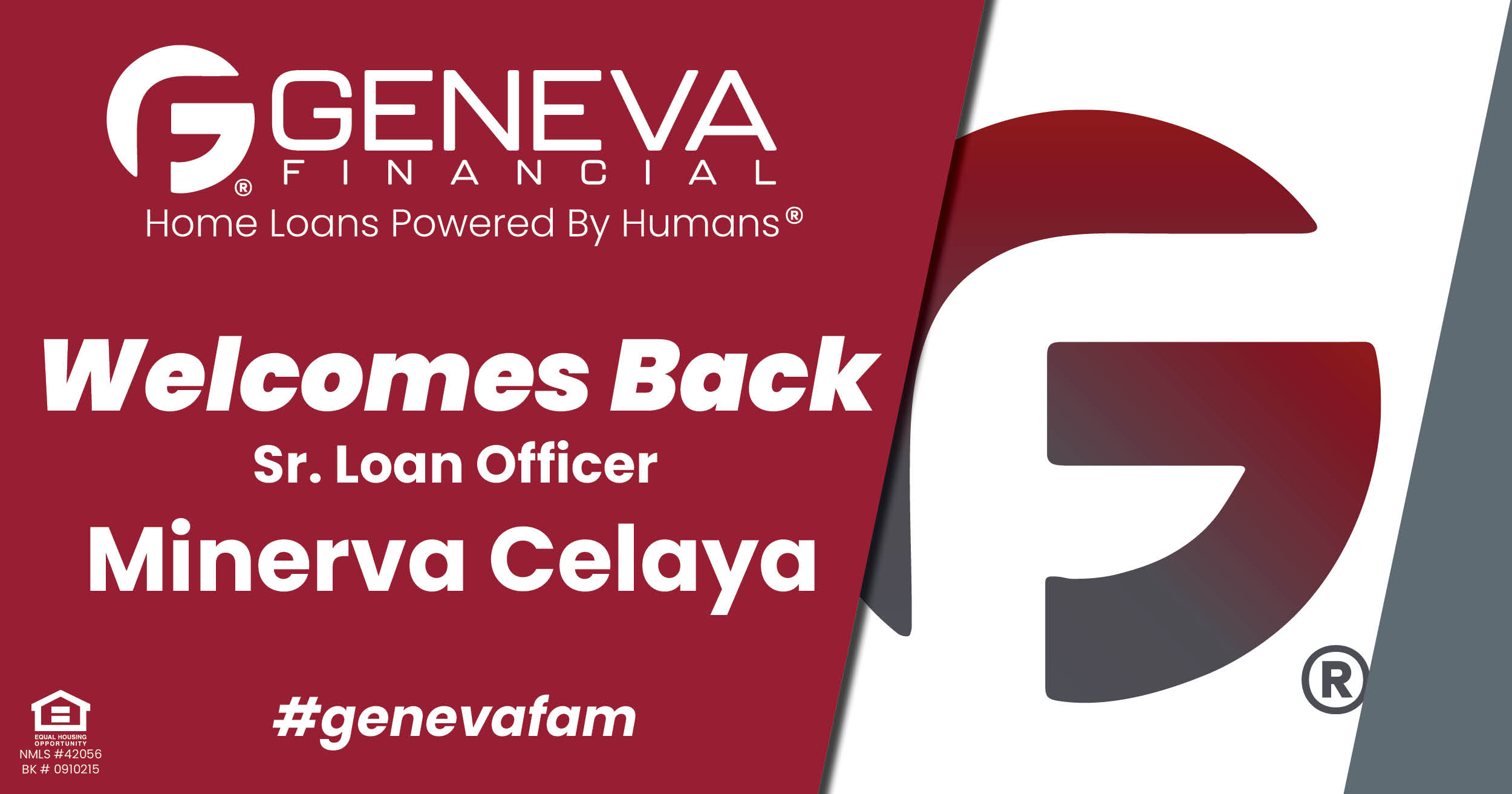 Geneva Financial Welcomes New Sr. Loan Officer Minerva Celaya to Yuma, Arizona – Home Loans Powered by Humans®.