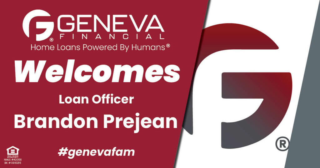 Geneva Financial Welcomes New Loan Officer Brandon Prejean to Duncanville, TX – Home Loans Powered by Humans®.