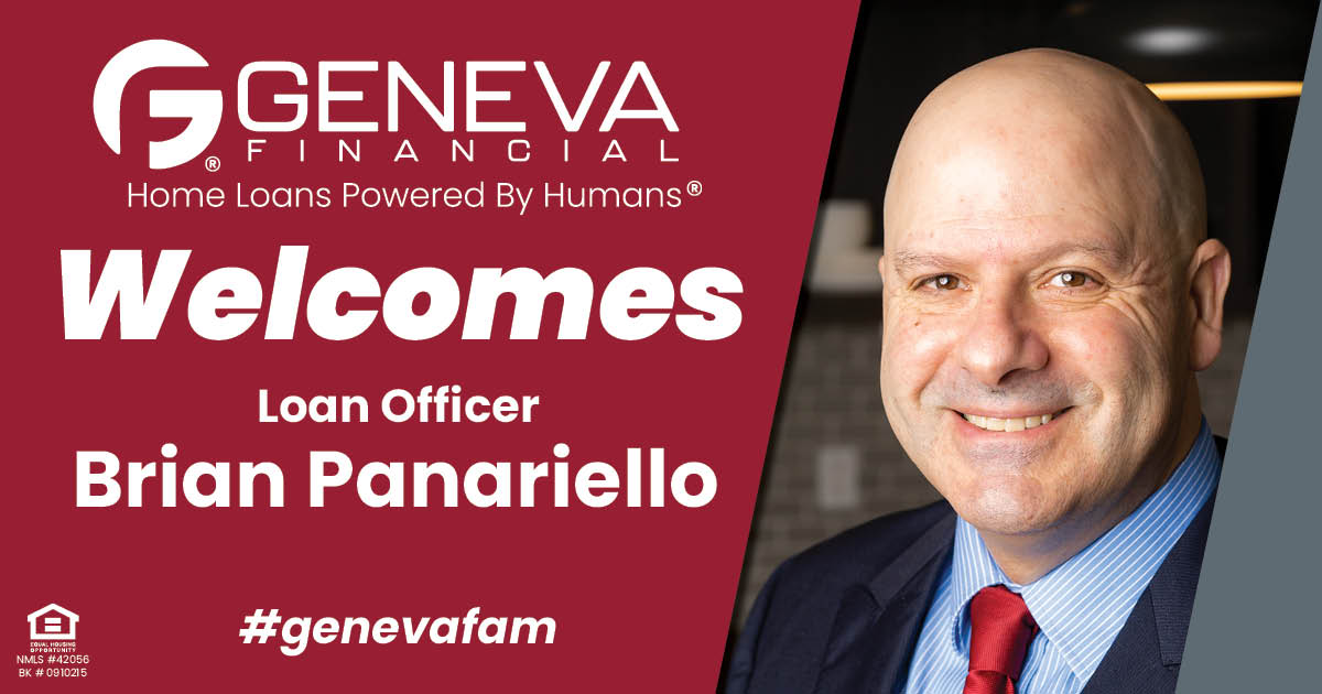 Geneva Financial Welcomes New Loan Officer Brian Panariello to Seattle, WA – Home Loans Powered by Humans®.