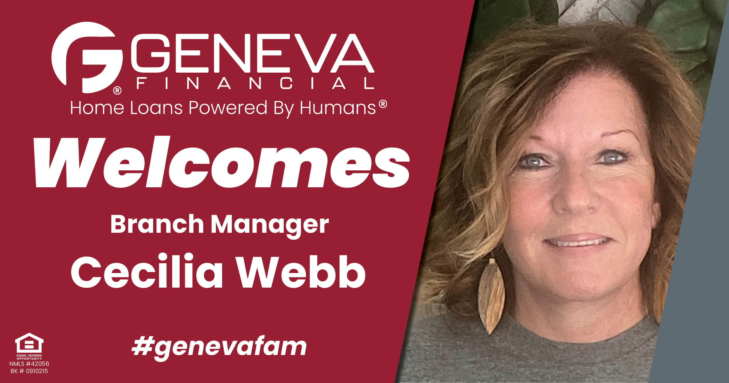 Geneva Financial Welcomes New Branch Manager Cecilia Webb to Palestine, TX – Home Loans Powered by Humans®.