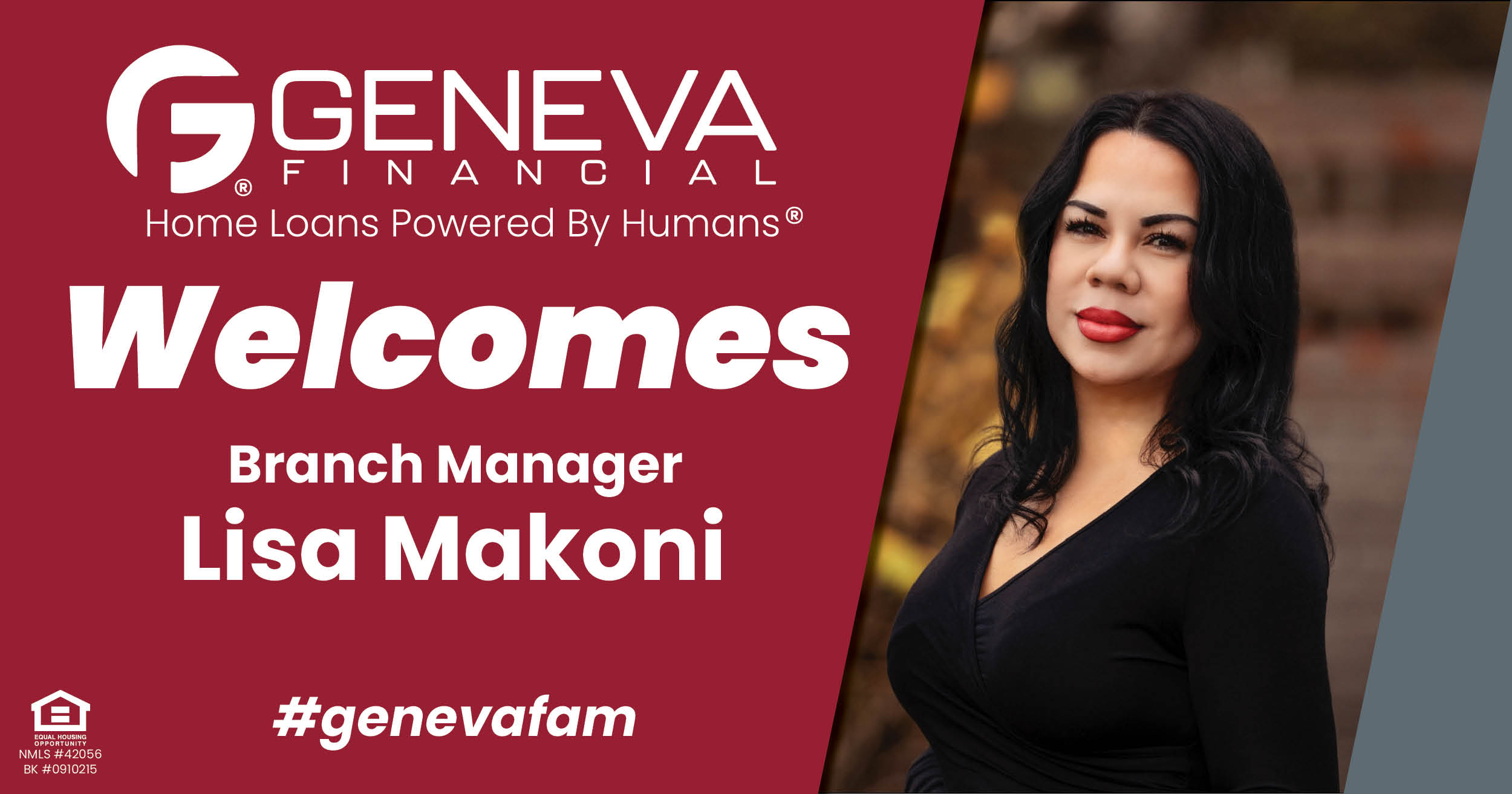 Geneva Financial Welcomes New Branch Manager Lisa Makoni to Anchorage, Alaska – Home Loans Powered by Humans®.