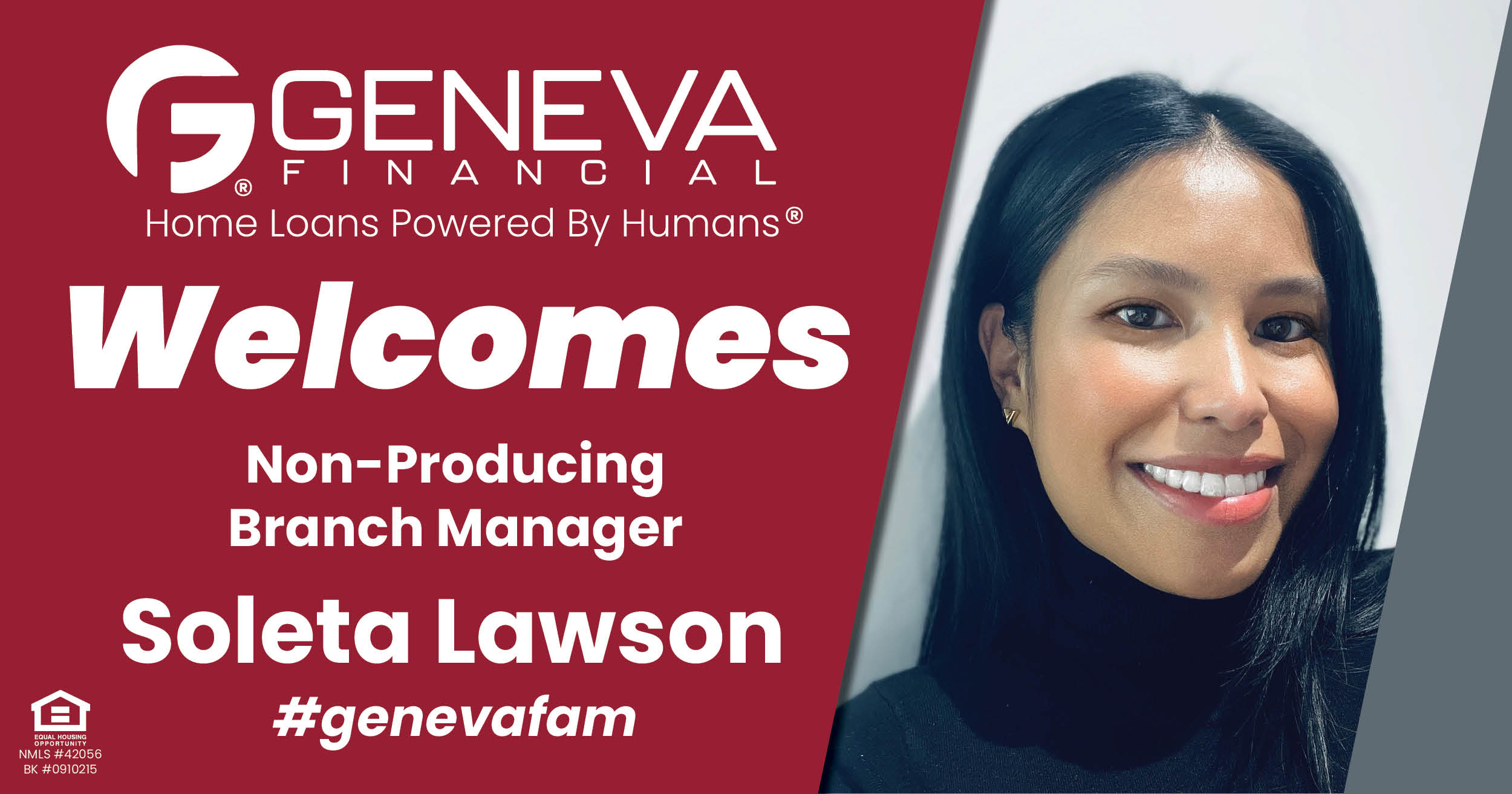 Geneva Financial Welcomes New Non-Producing Branch Manager Soleta Lawson to Columbus, Ohio – Home Loans Powered by Humans®.