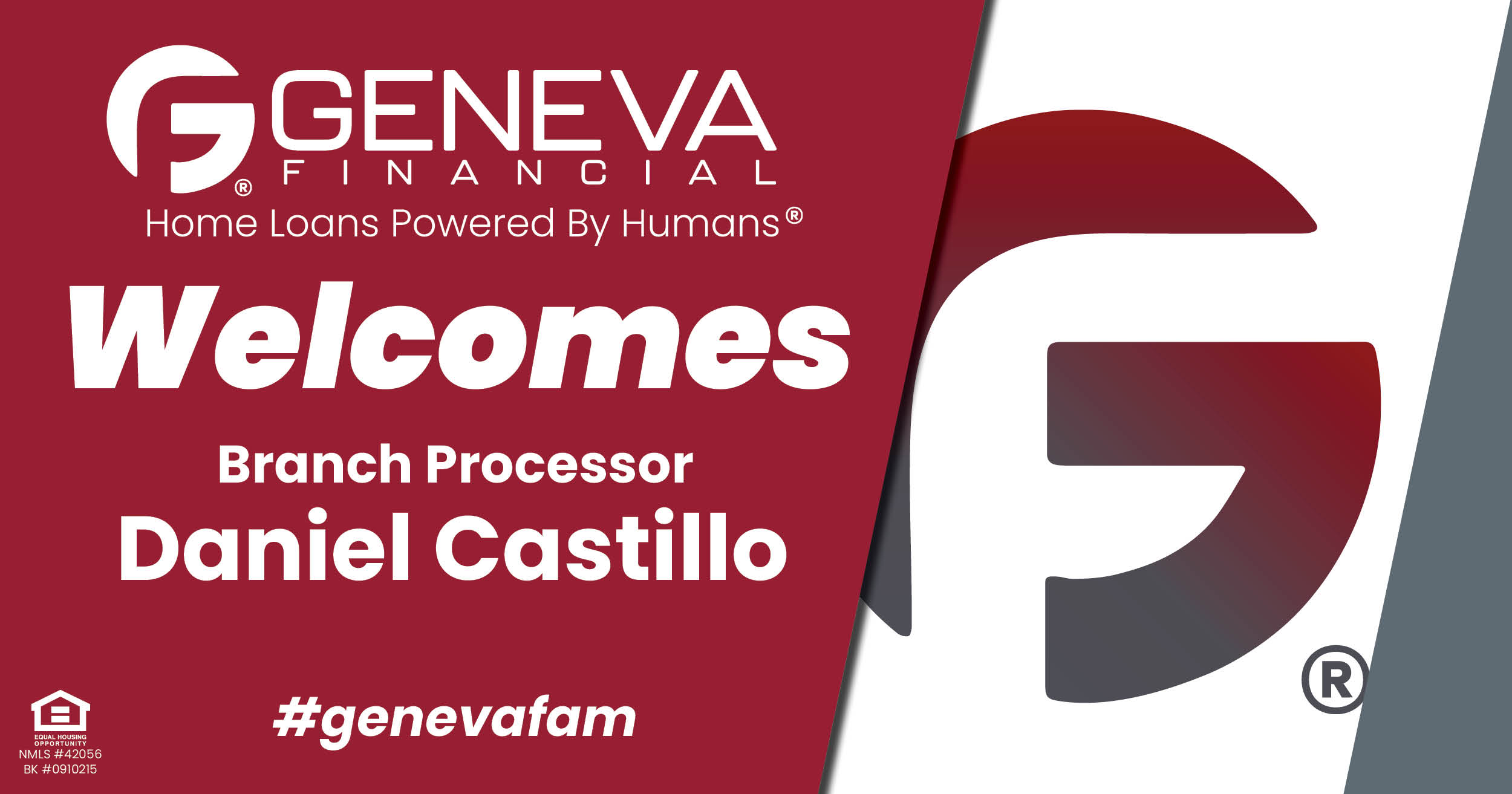 Geneva Financial Welcomes New Branch Processor Daniel Castillo to Miami, FL – Home Loans Powered by Humans®.