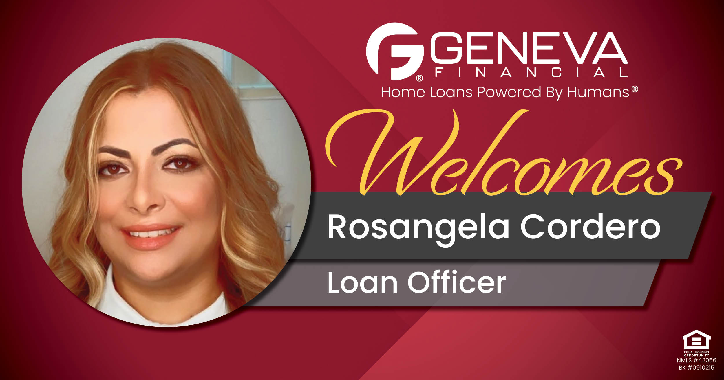 Geneva Financial Welcomes New Loan Officer Rosangela Cordero to Miami, FL – Home Loans Powered by Humans®.