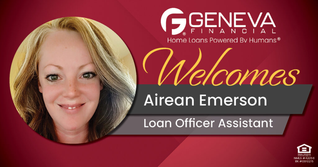 Geneva Financial Welcomes Loan Officer Assistant Airean Emerson to Mississippi Market – Home Loans Powered by Humans®.
