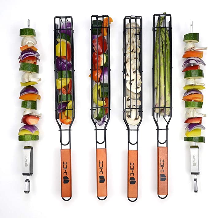 D-ICE Kebab Grilling Basket & Grilling Skewers. Father's Day Gift Ideas