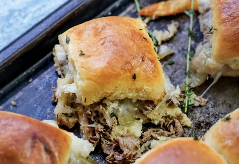 Philly Cheesesteak Sliders