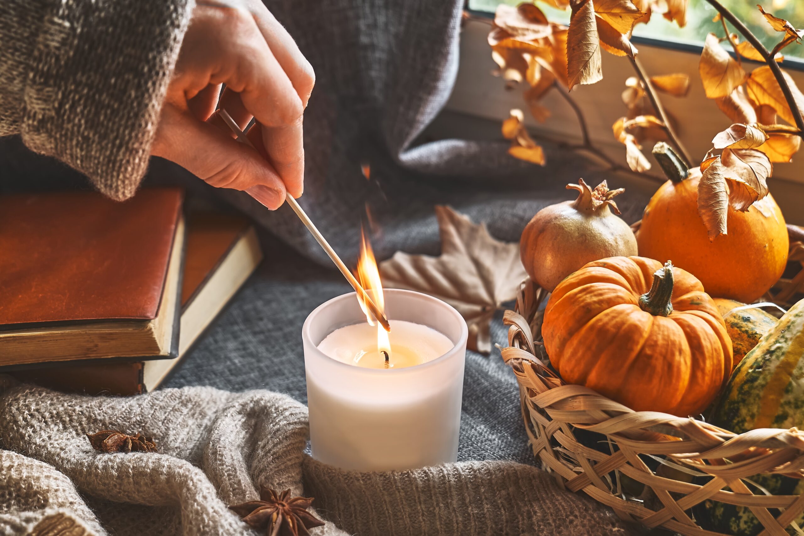 DIY Fall Candles Home By Geneva