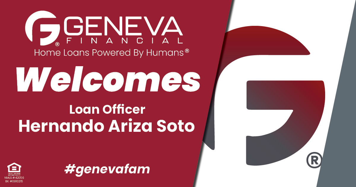 Geneva Financial Welcomes New Loan Officer Hernando Ariza Soto to Miami, FL – Home Loans Powered by Humans®.
