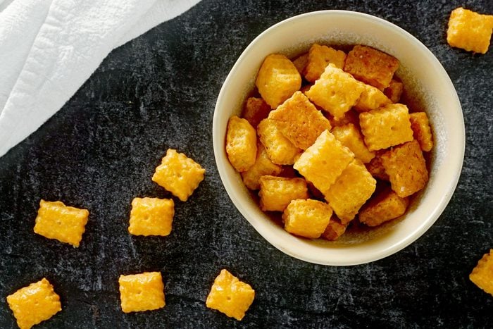 Homemade cheez-its