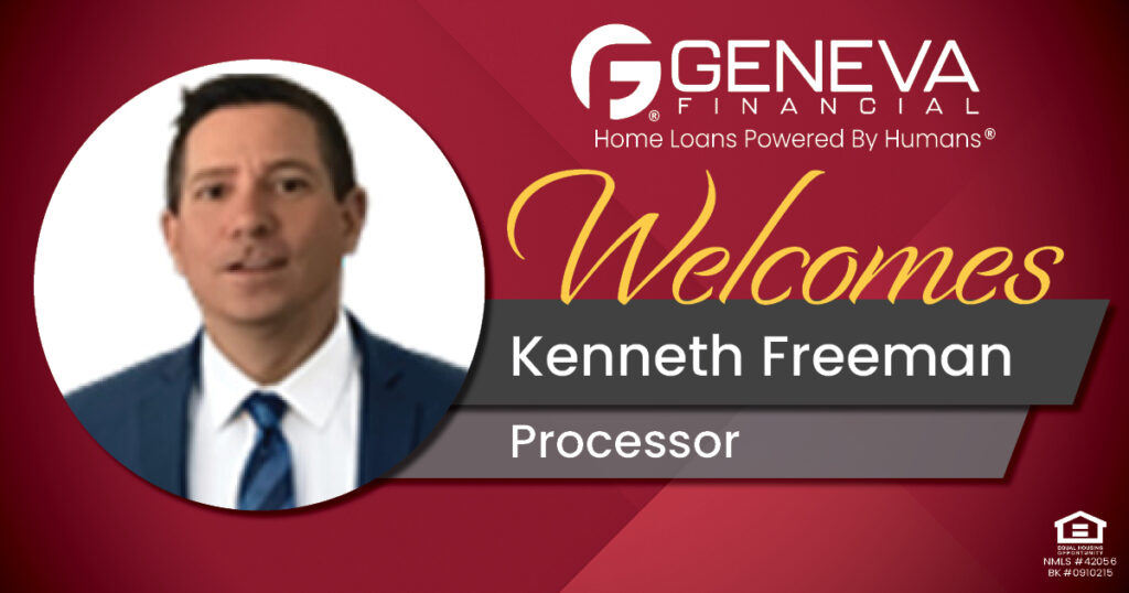 Geneva Financial Welcomes New Processor Kenneth Freeman to Brunswick, Ohio – Home Loans Powered by Humans®.