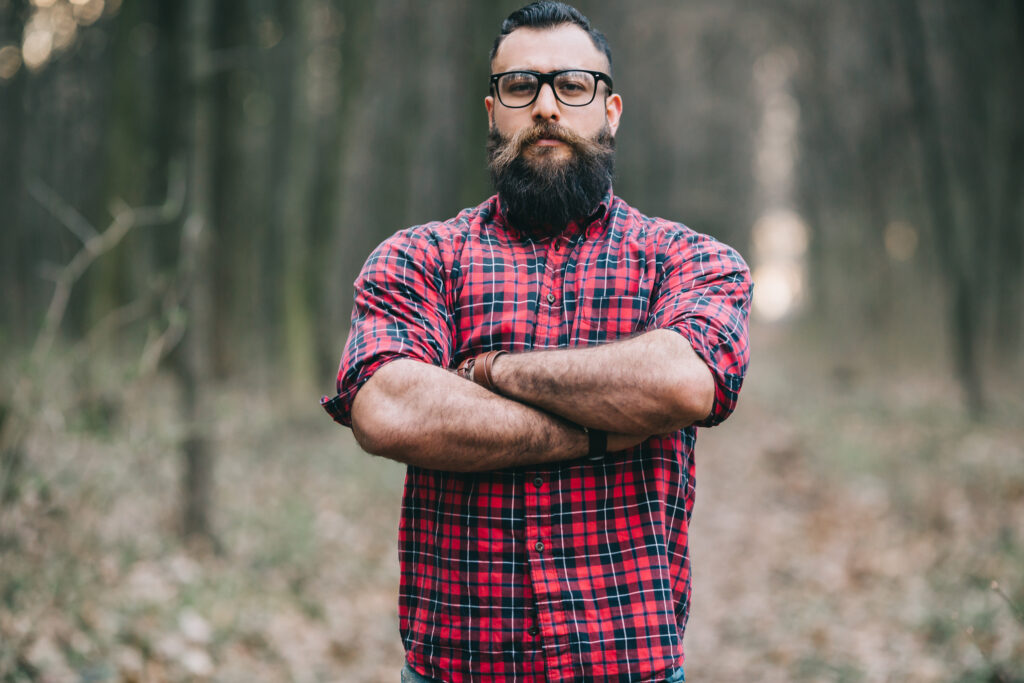 Bearded man. Lumberjack.