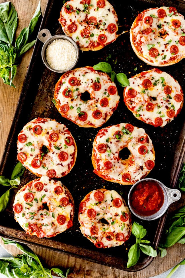 Homemade Pizza Bagels