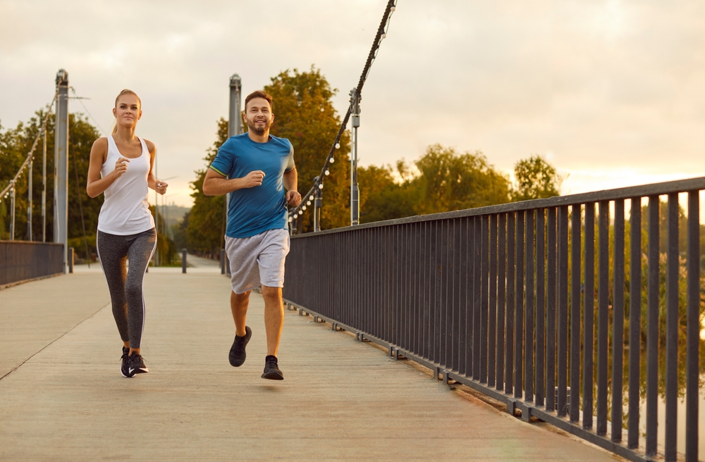 People running together