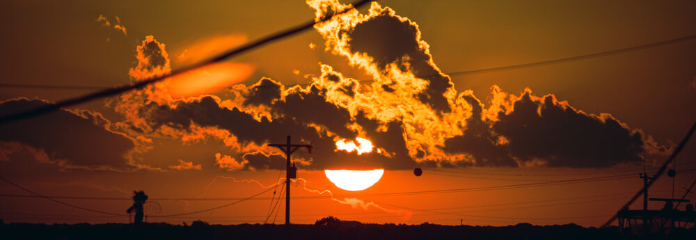 Sunset in Mansfield, Texas