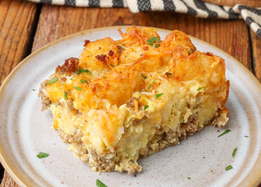 Tater Tot Breakfast Casserole - Home By Geneva