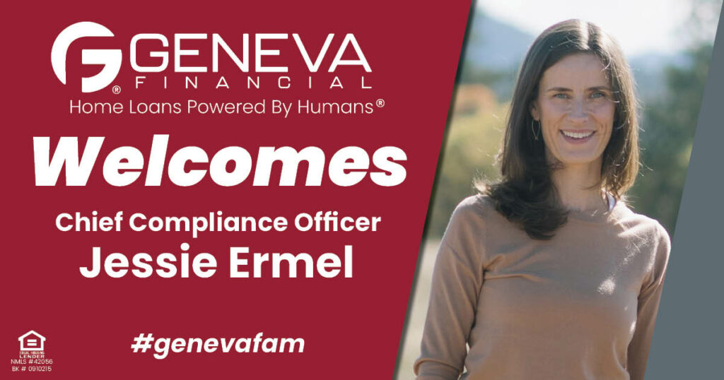 Geneva Financial Welcomes Chief Compliance Officer Jessie Ermel to continue the human touch that Geneva Financial strives for! Jessie Ermel CCO