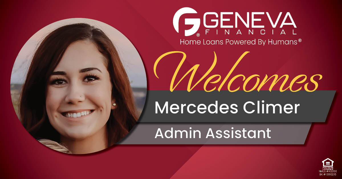Geneva Financial Welcomes Admin Assistant Mercedes Climer to Colorado Market – Home Loans Powered by Humans®.