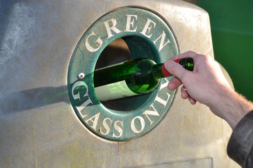 Glass recycling, being environmentally responsible