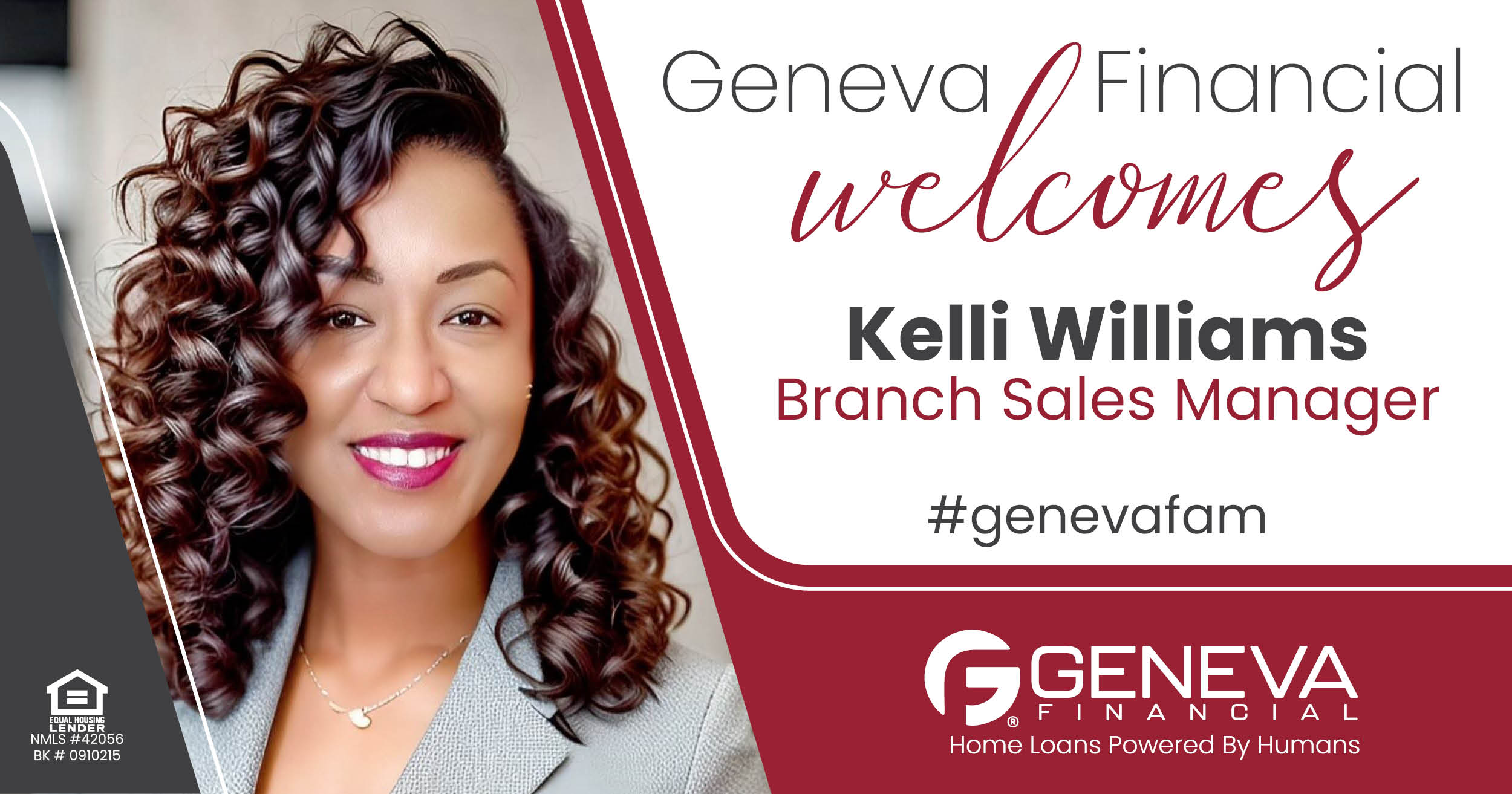 Geneva Financial Welcomes New Branch Sales Manager Kelli Williams to Waldorf, Maryland – Home Loans Powered by Humans®.