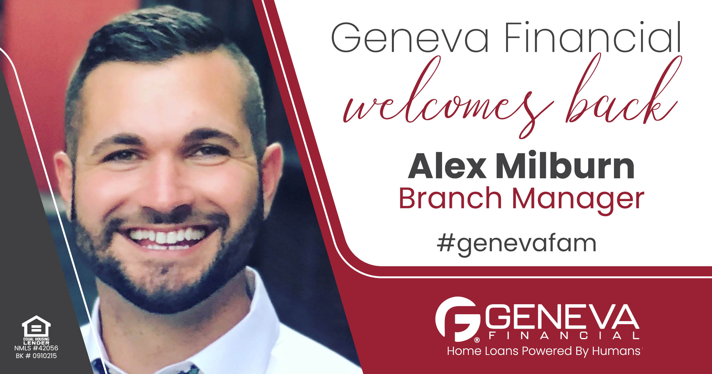 Geneva Financial Welcomes New Branch Manager Alex Milburn to Lexington, Kentucky – Home Loans Powered by Humans®.