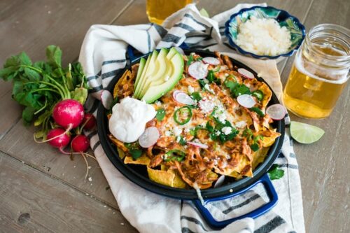 Chicken Mole Nachos