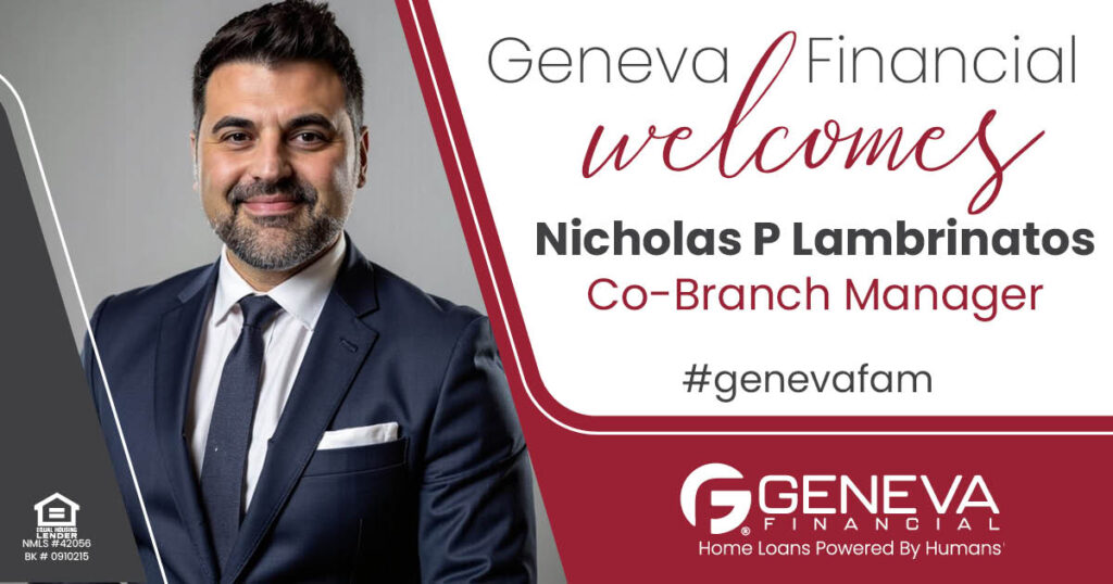 Geneva Financial Welcomes New Co-Branch Manager Nicholas P Lambrinatos ...